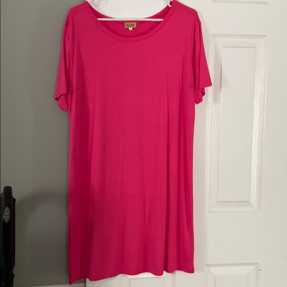 Fuchsia pink Piko dress